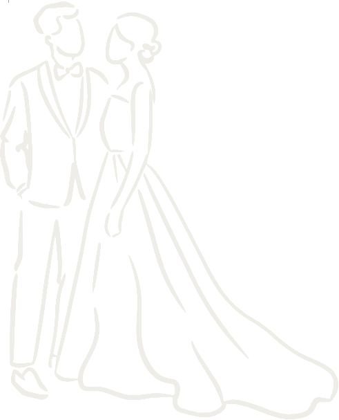 Illustration couple mariés